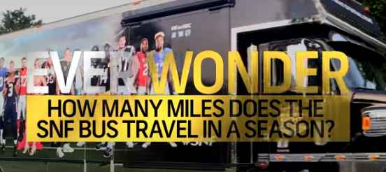 Ever Wonder: How Many Miles Does the Sunday Night Football Bus Travel?